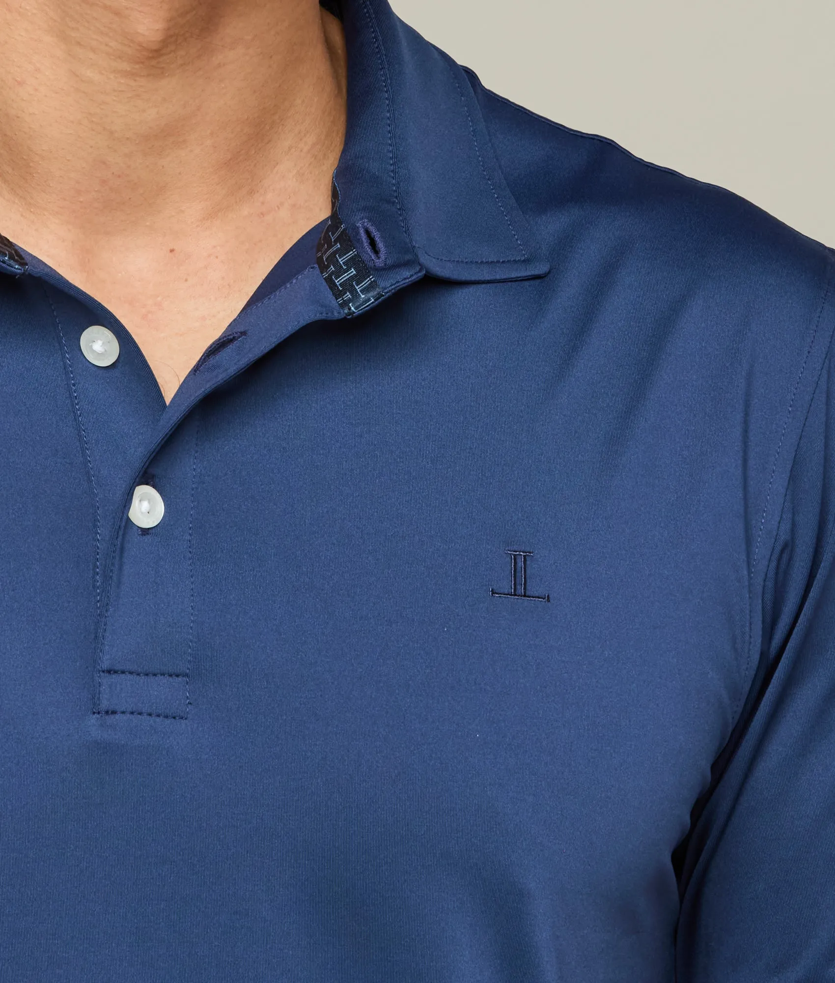 Lucchese Golf Polo :: Dallas Cowboys Navy