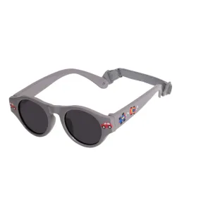 Lunettes de soleil 2-3 ans Rondes Gris