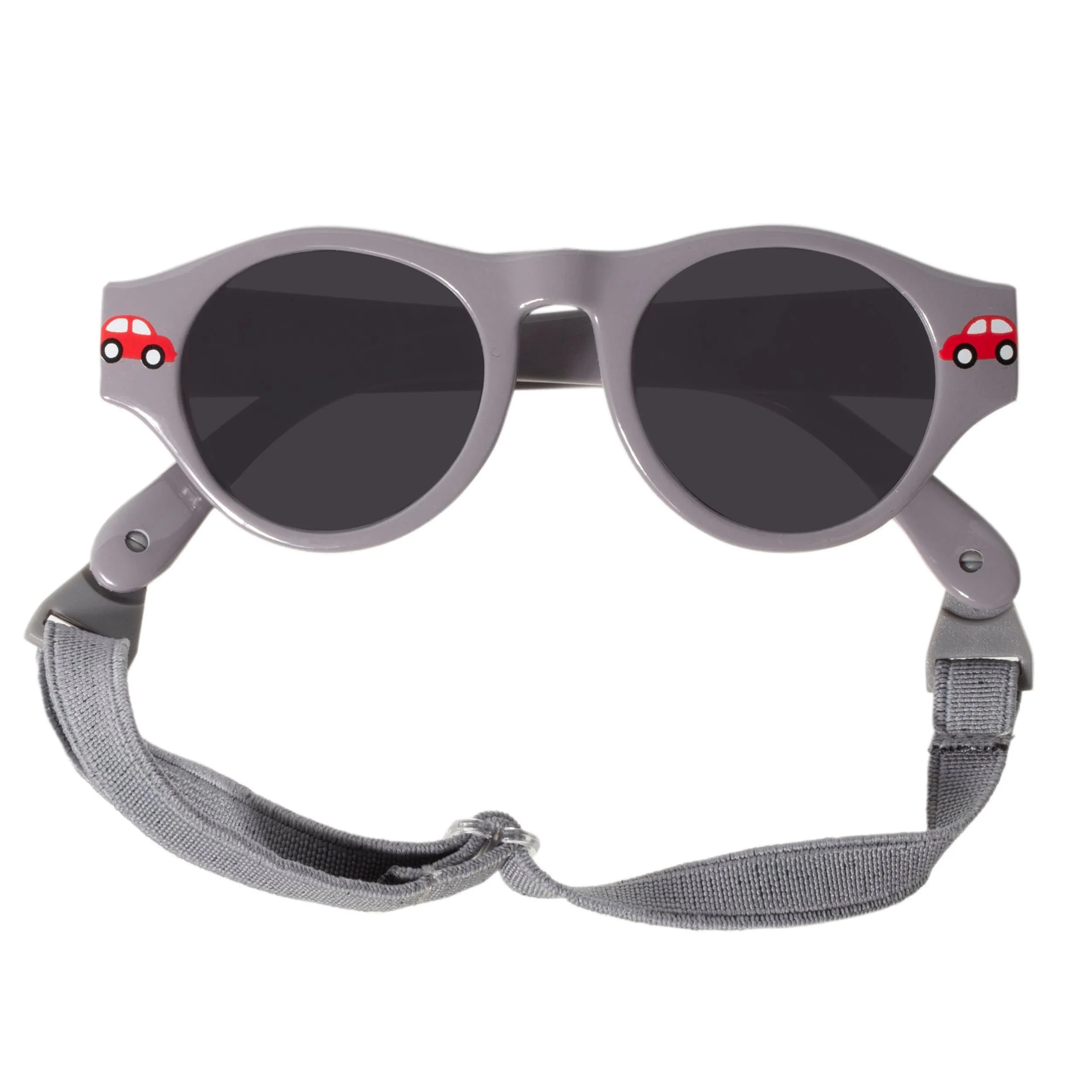 Lunettes de soleil 2-3 ans Rondes Gris