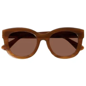 Lunettes de soleil Femme Papillon Caramel