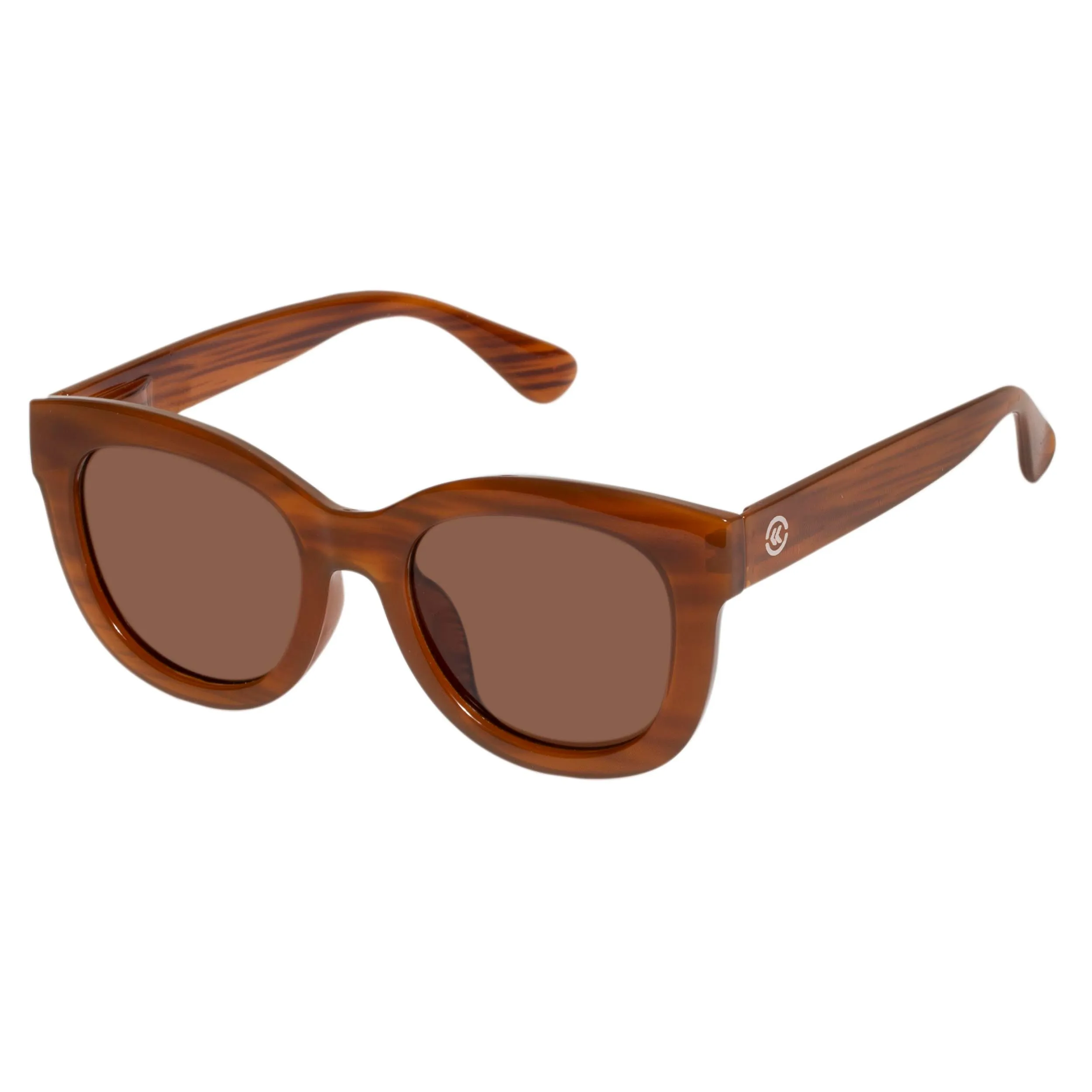 Lunettes de soleil Femme Papillon Caramel