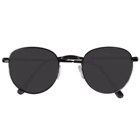 Lunettes de soleil mixte Metallique Noir