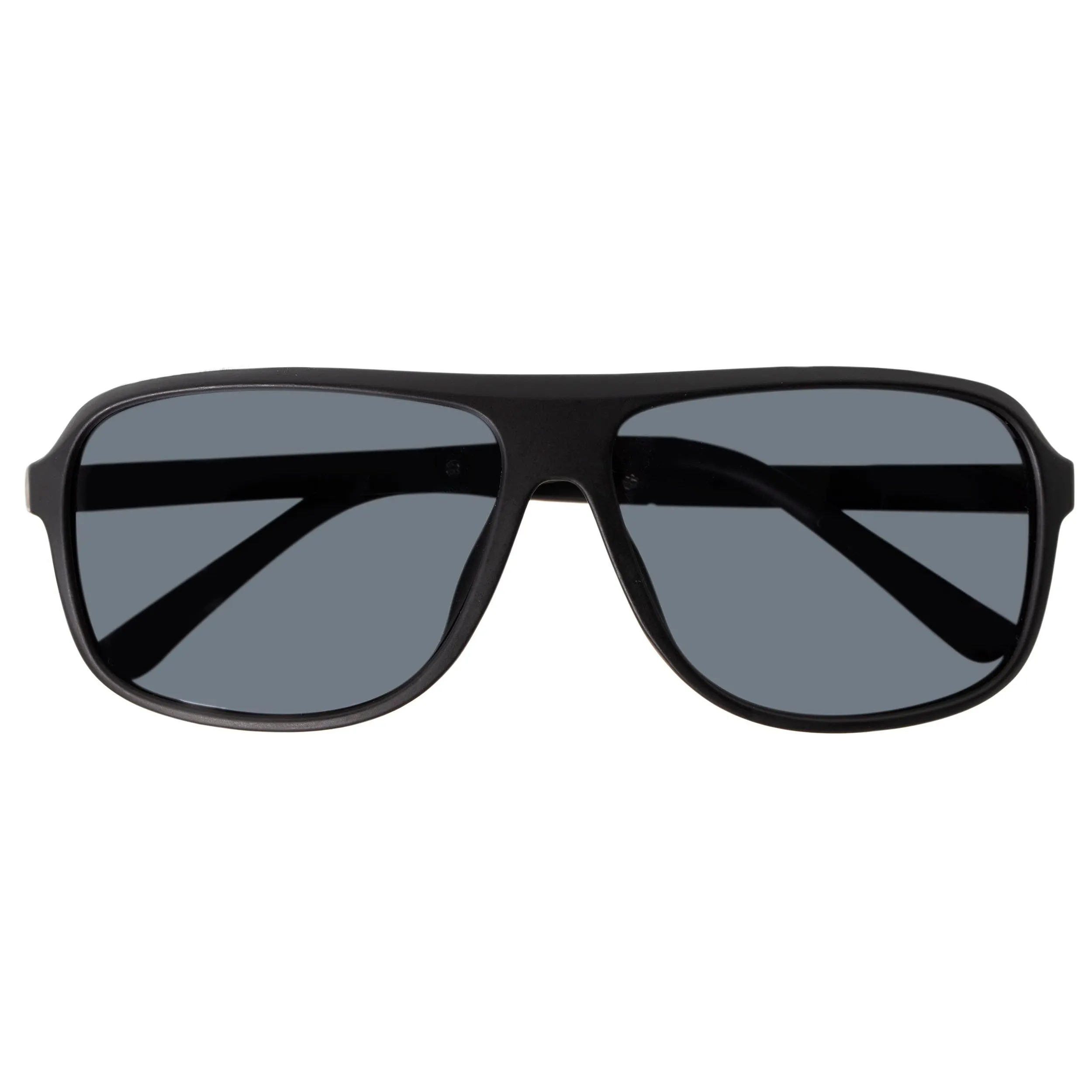 Lunettes de soleil mixte Rectangulaire Noir