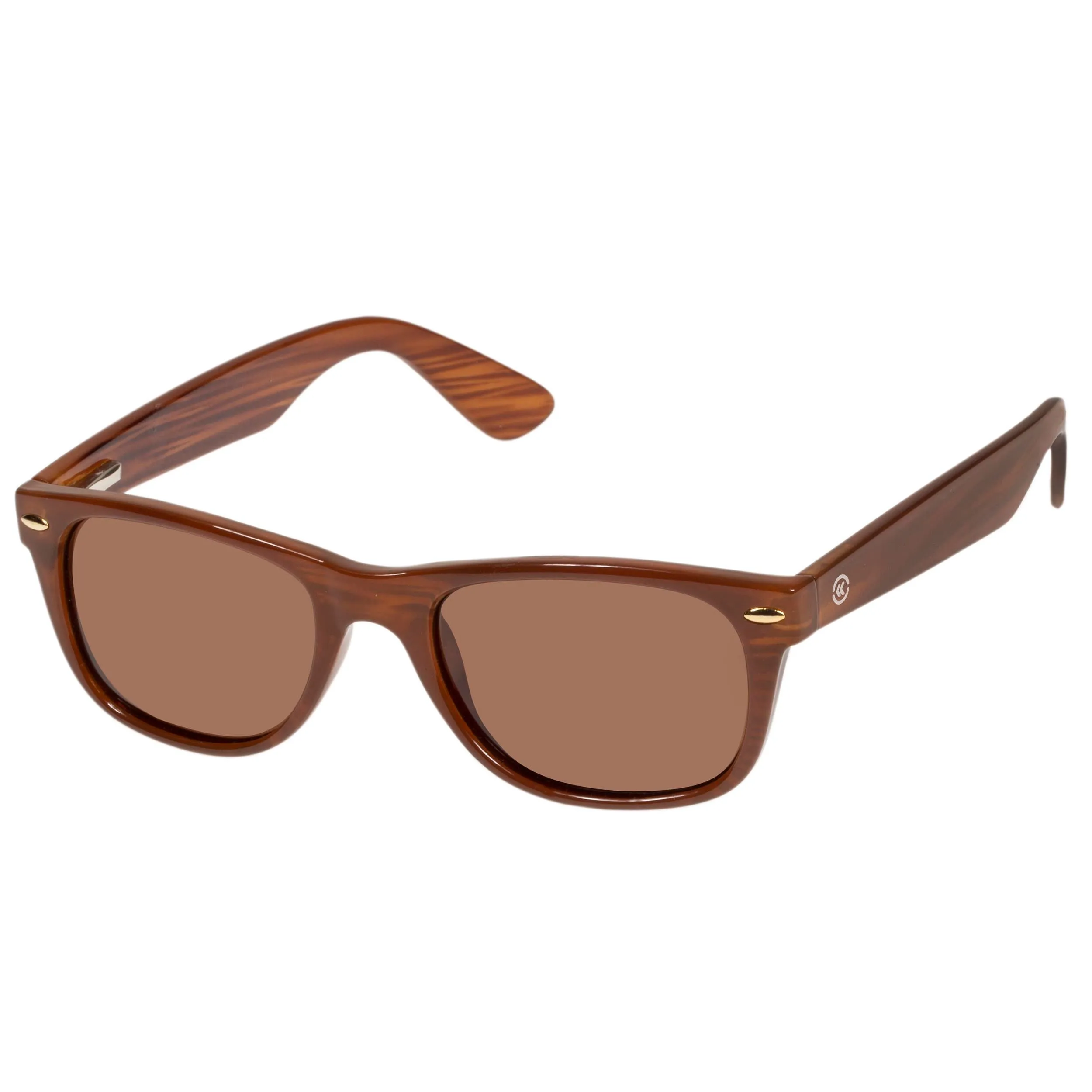 Lunettes de soleil Mixte Rectangulaires Camel