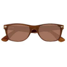 Lunettes de soleil Mixte Rectangulaires Camel