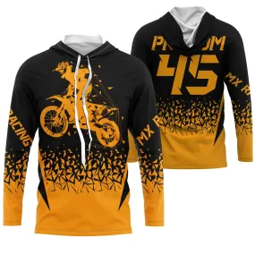 Maillot Cross Dirt Bike Personnalisé Orange, Cadeau Original Pilote Tout-Terrain - MZ28122205