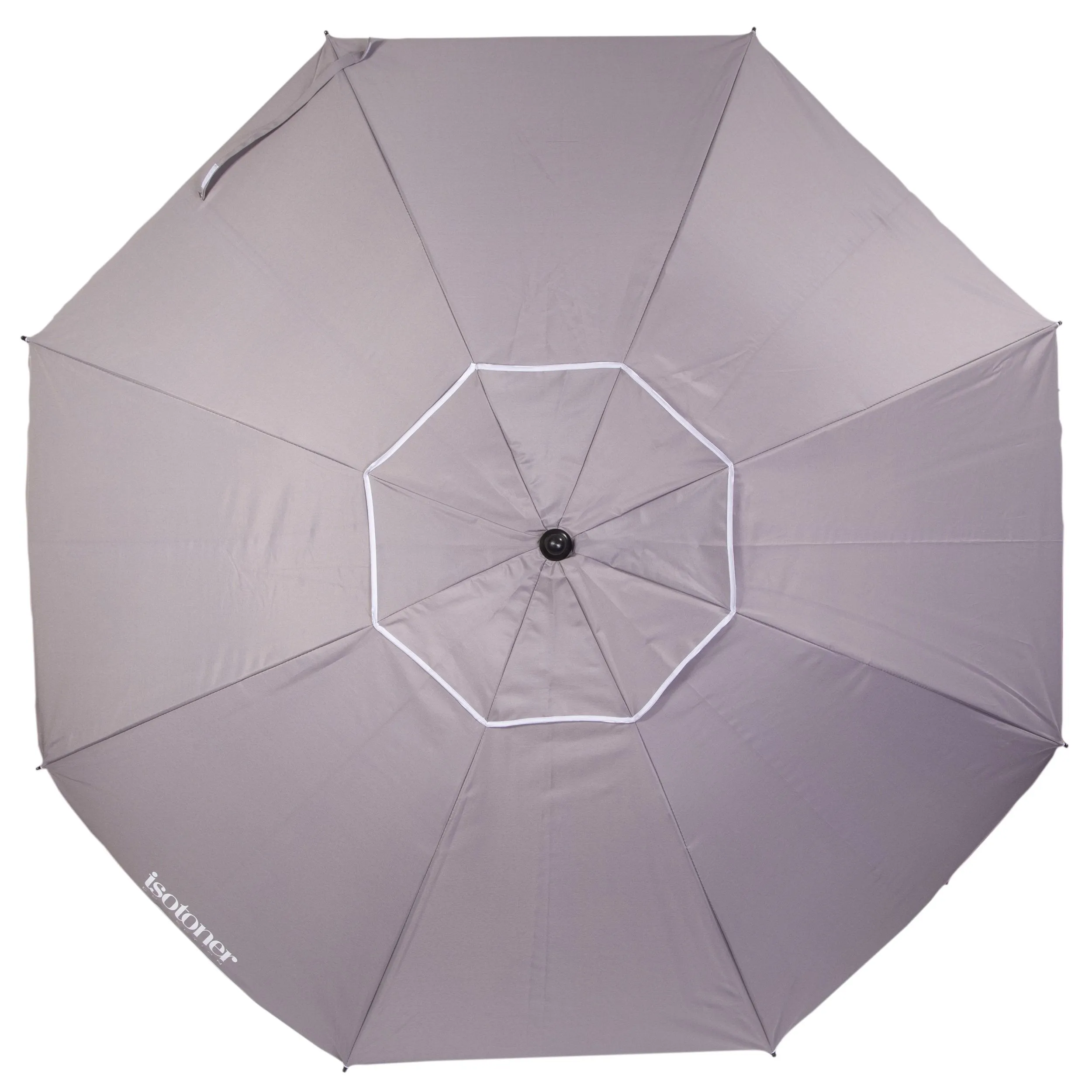 Parasol de Plage Gris/Blanc