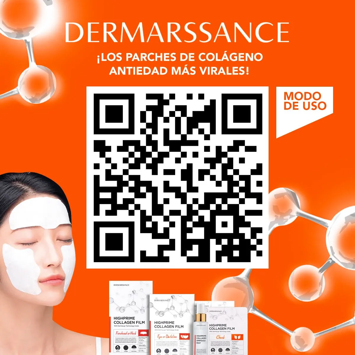 Parche Dermarssance Highprime Collagen Film  [Frente y Cuello] 5uds