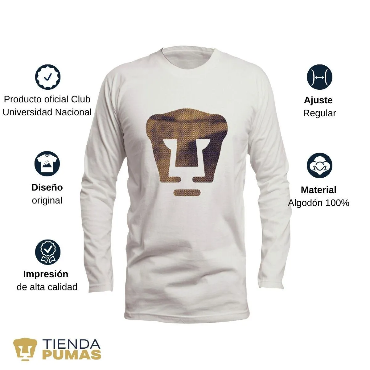 Playera Pumas UNAM Hombre Logo OD77352