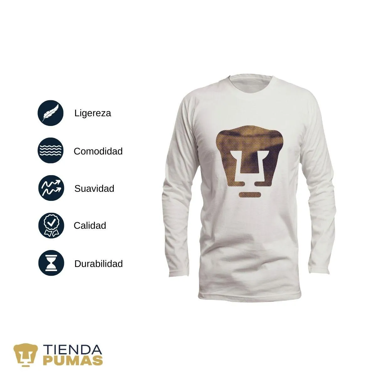 Playera Pumas UNAM Hombre Logo OD77352