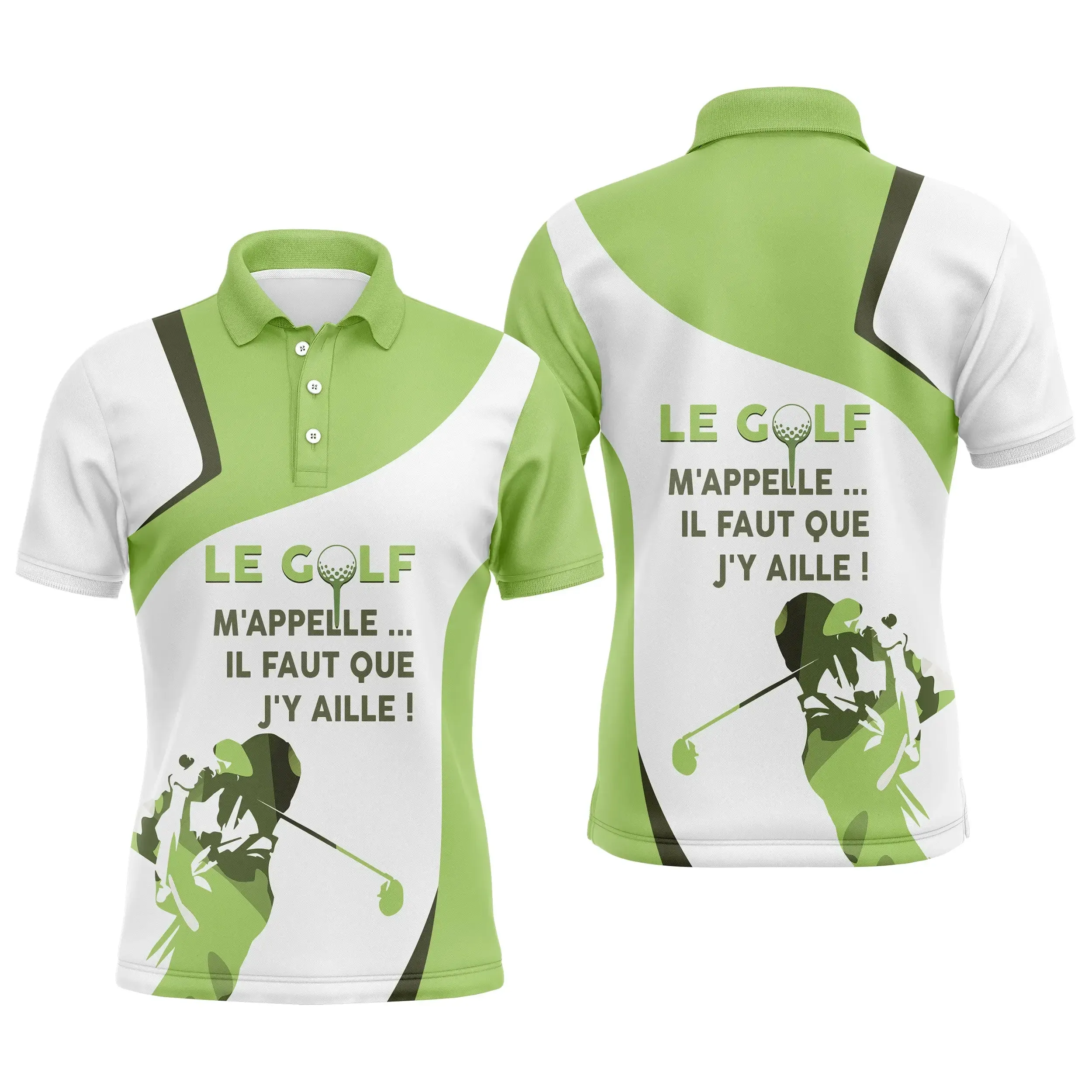 Polo Le Golf M'appelle, Il Faut Que J'y Aille, Cadeau Original Golfeur - CT10082219