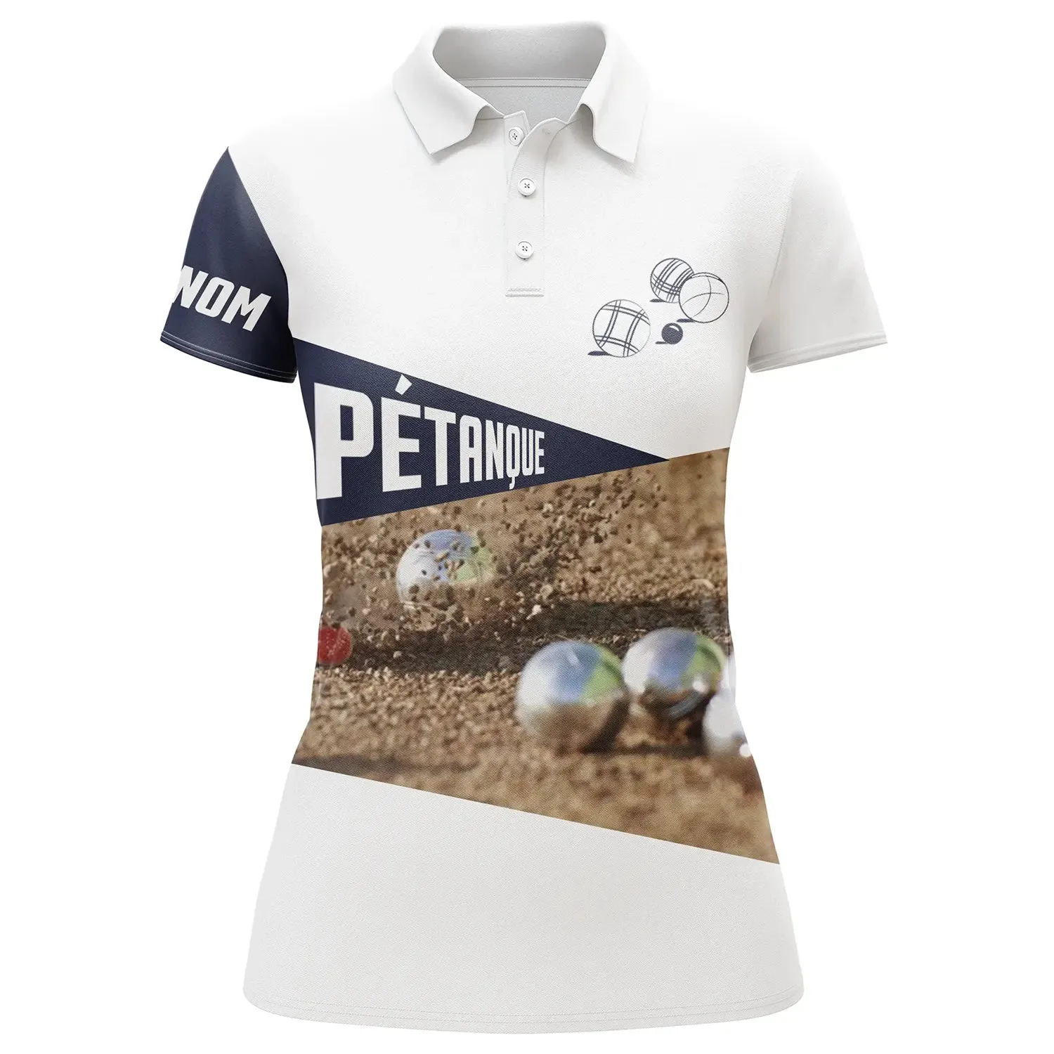 Polo Pétanque Personnalisé Cadeau Idéal Bouliste, Vêtement Unique Pour Pointeur/Tireur/Milieur - CT13072340