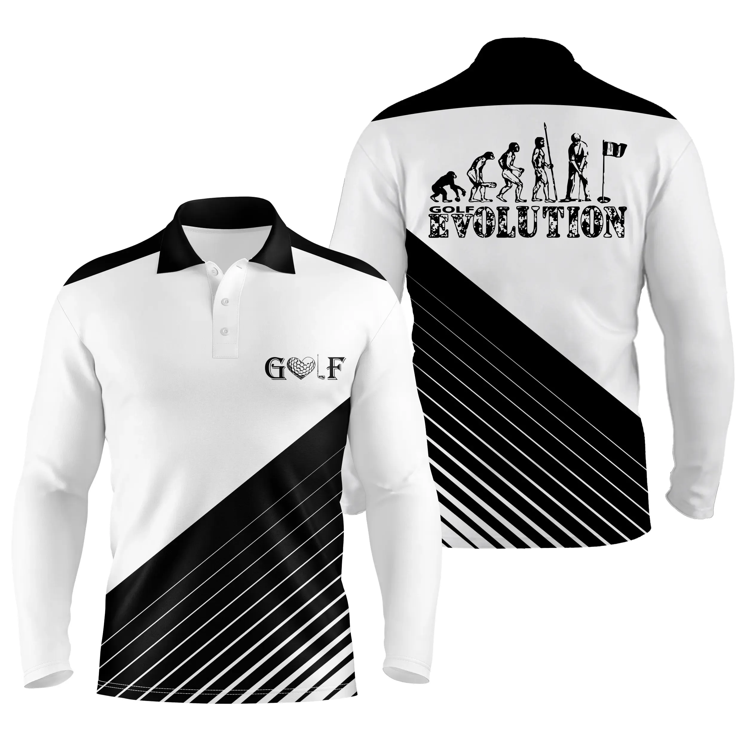 Polo Shirt, Cadeau Humour Golfeur, Evolution Golfer - CT06022322