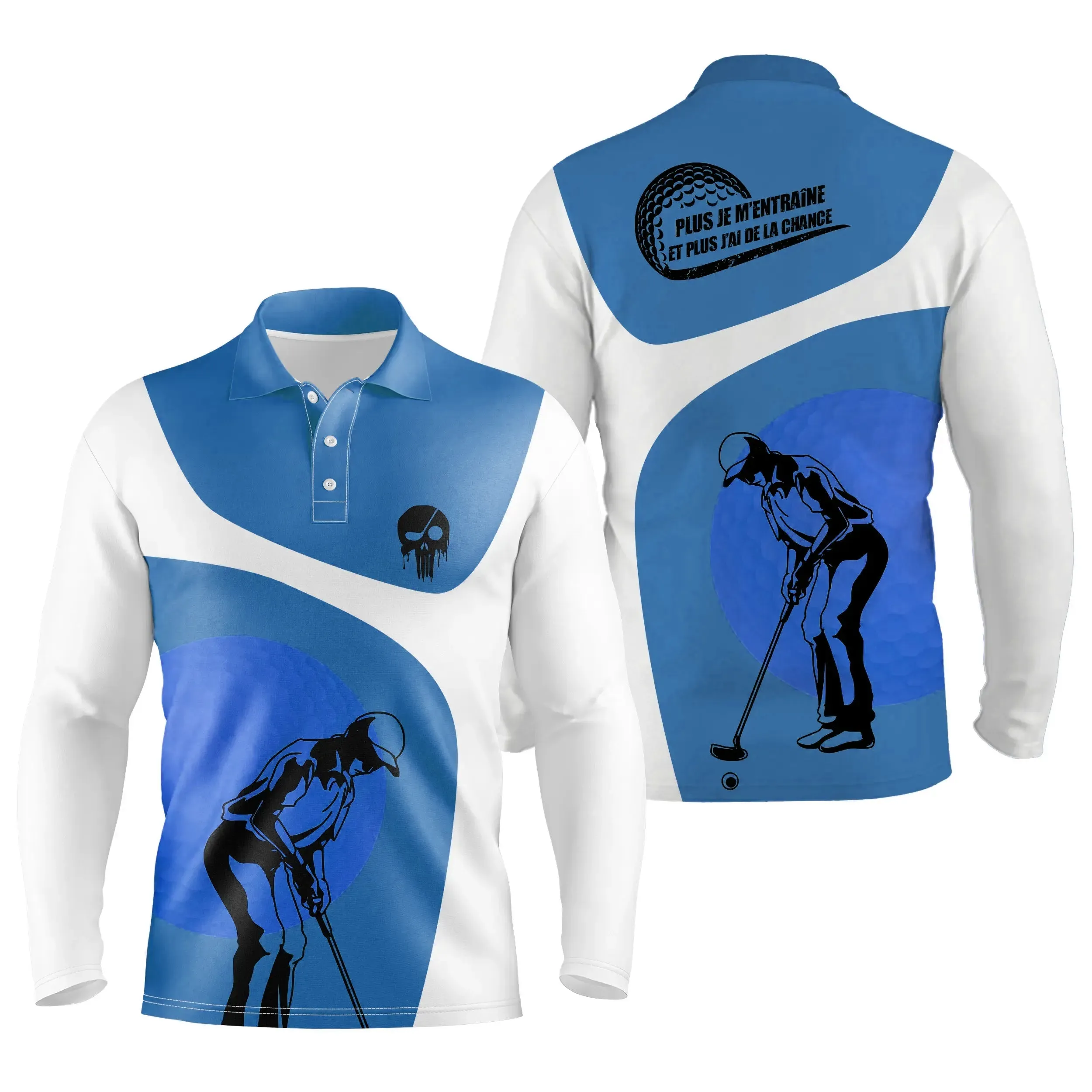 Polo à Séchage Rapide pour Fan de Golf, Golfeur, Golfeuse, Polo de Sport Homme Femme, Polo Shirts de Golf, Cadeau Original Golfeur Légers Hauts à Manches Courtes d'té - CTS10052209