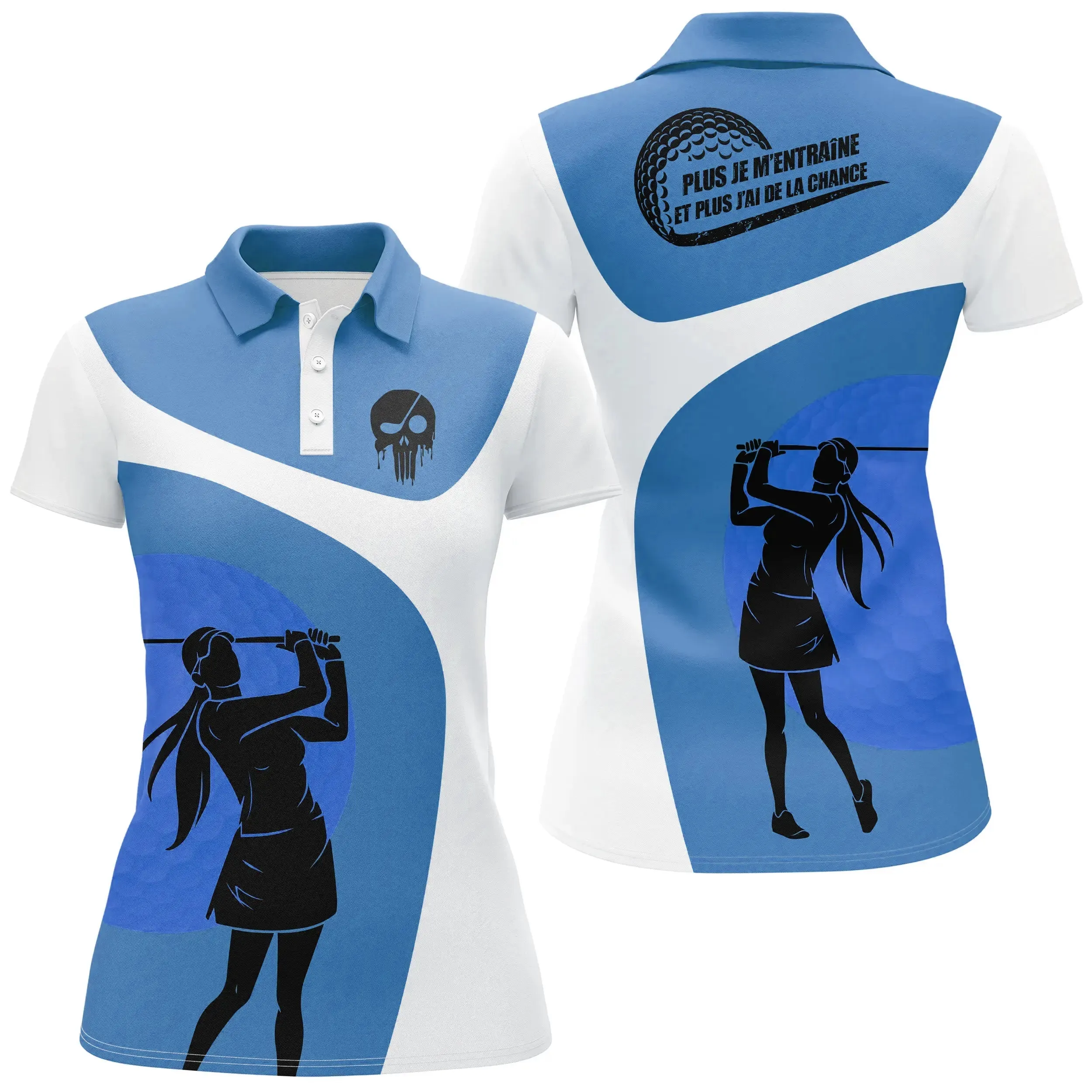 Polo à Séchage Rapide pour Fan de Golf, Golfeur, Golfeuse, Polo de Sport Homme Femme, Polo Shirts de Golf, Cadeau Original Golfeur Légers Hauts à Manches Courtes d'té - CTS10052209