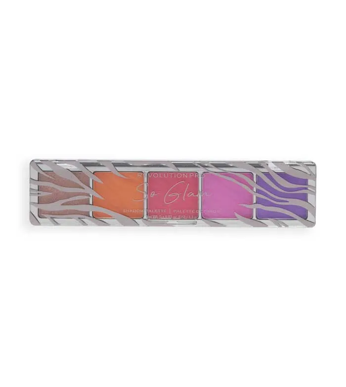 Revolution Pro - Paleta de sombras Glam - So Glam Zebra Brights