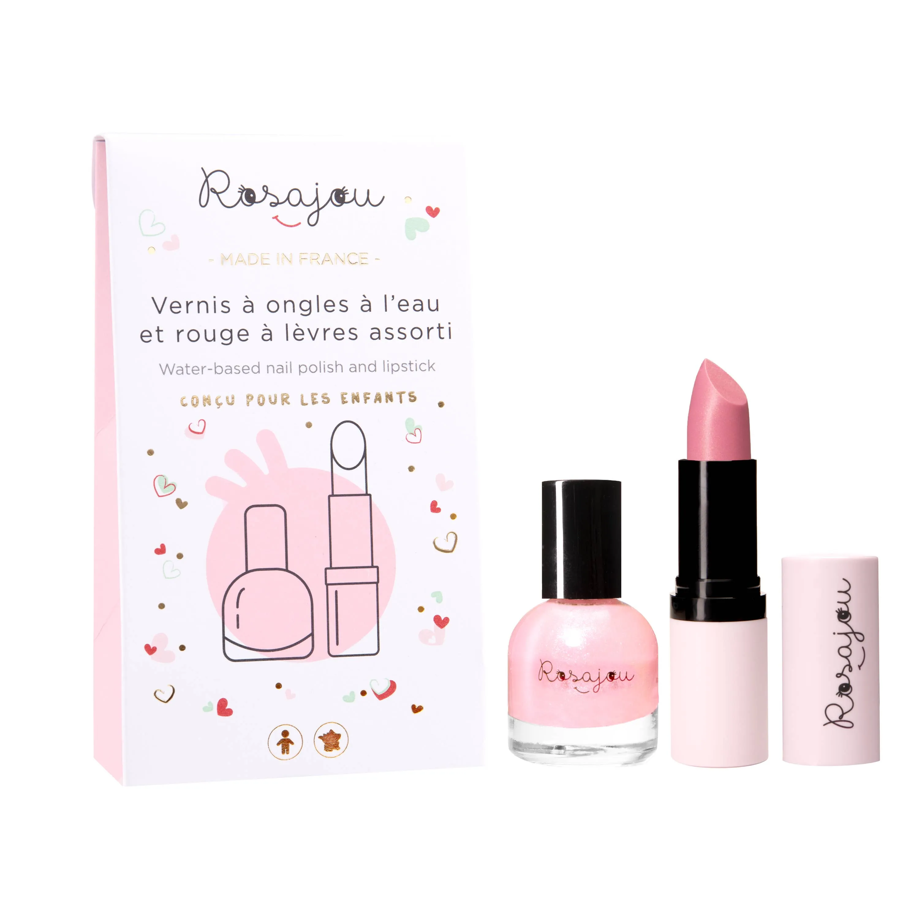 ROSAJOU  Duo vernis & Rouge à lèvres Ballerine