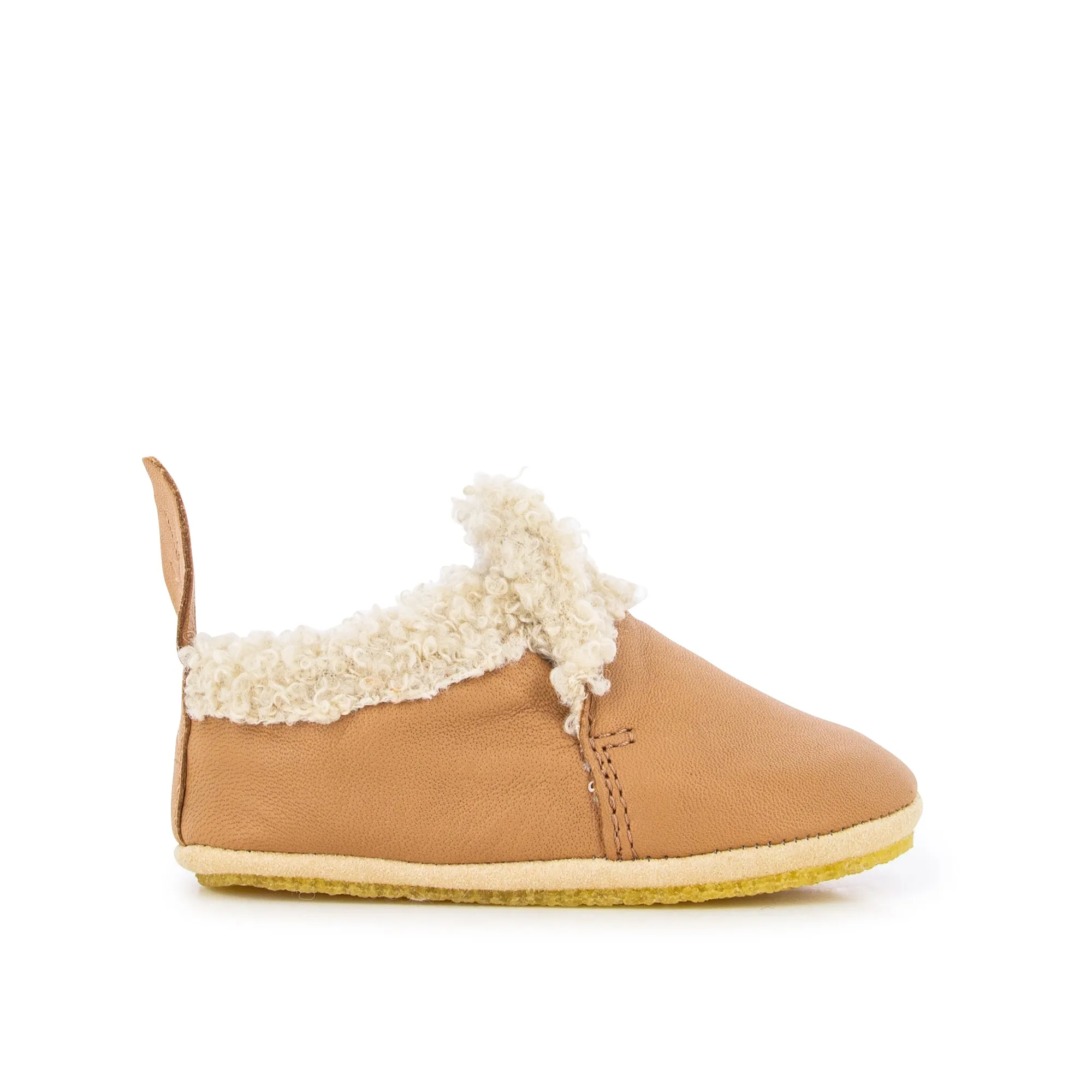 SHOO POM SHOO FUR camel chaussons