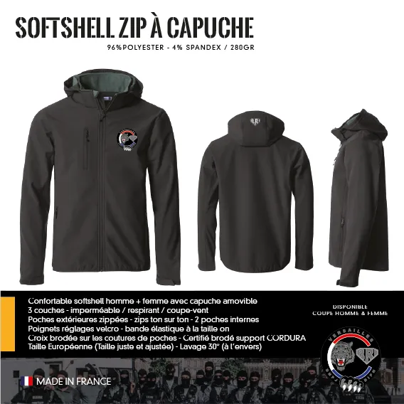 Softshell Zip à Capuche BRI Versailles