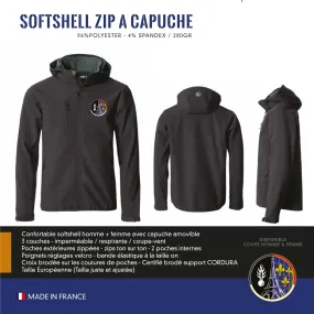 Softshell Zip à capuche SR PARIS