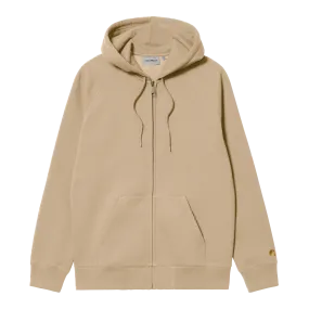 SWEAT CAPUCHE CHASE ZIP SABLE / CARHARTT WIP