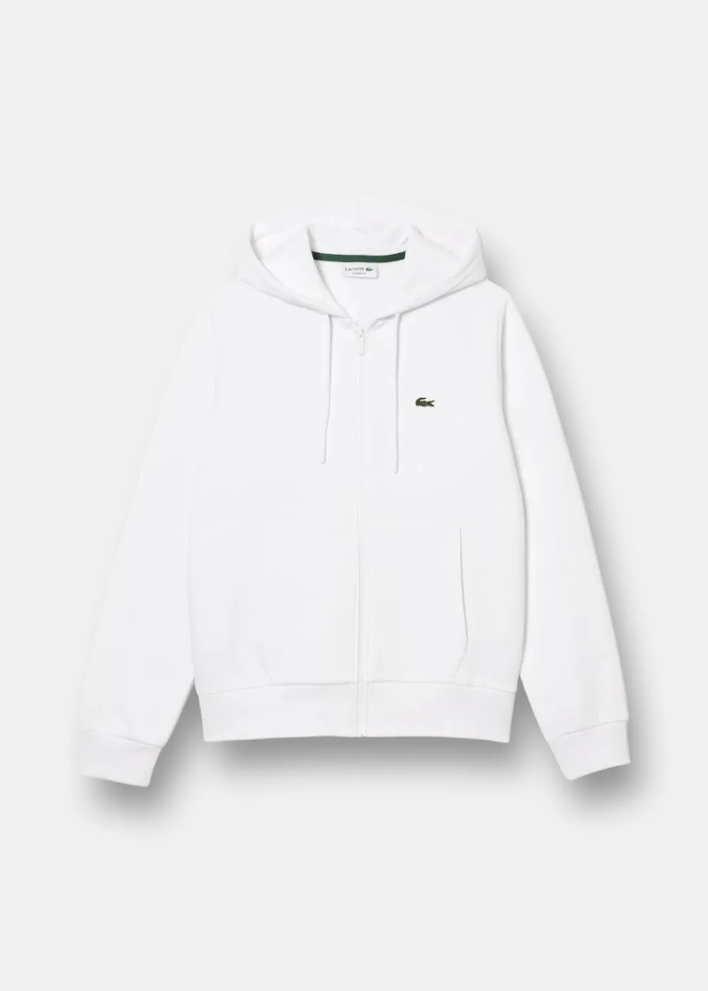 Sweat-shirt zippé Lacoste blanc