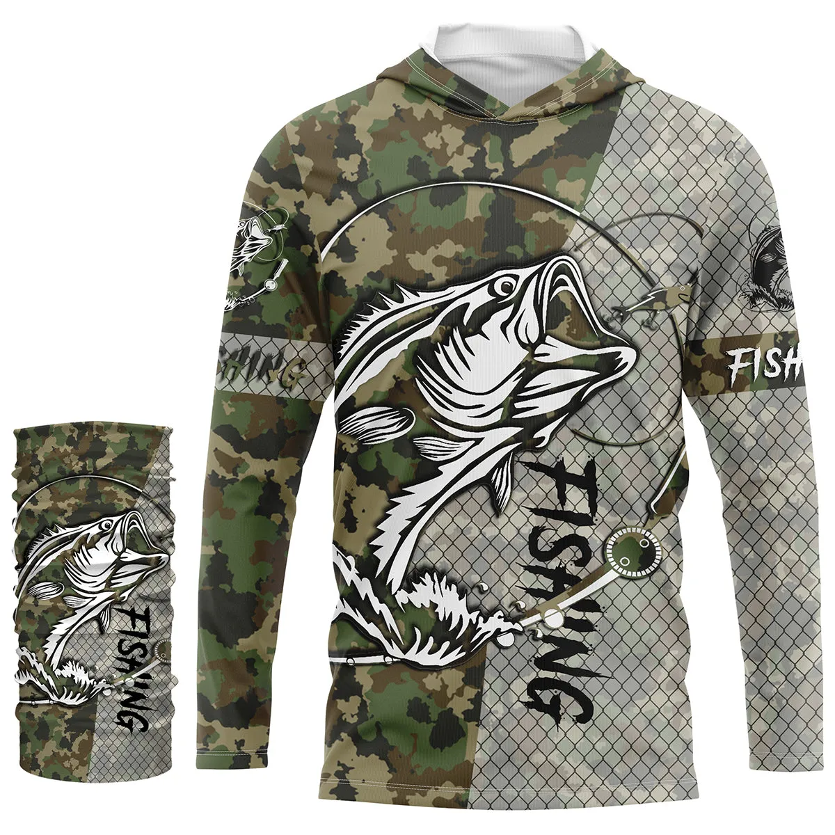 T-shirt Anti-UV Pêche Camouflage, Protection et Style pour Chaque Sortie - CT01092029