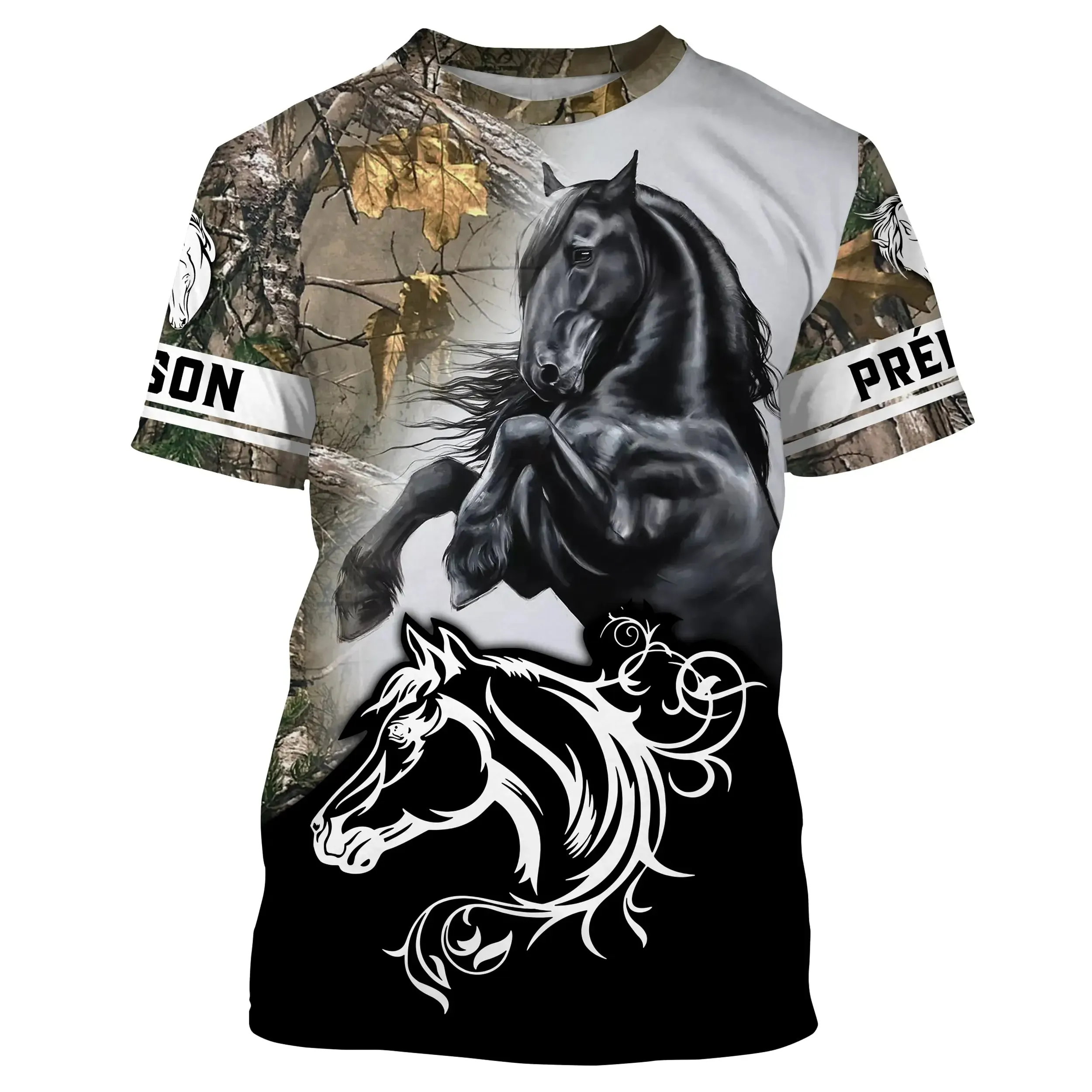 T-shirt Frison Cheval, Cadeau Personnalisé équitation, Chevaux Passion, Frison d'Amour - CT06072223