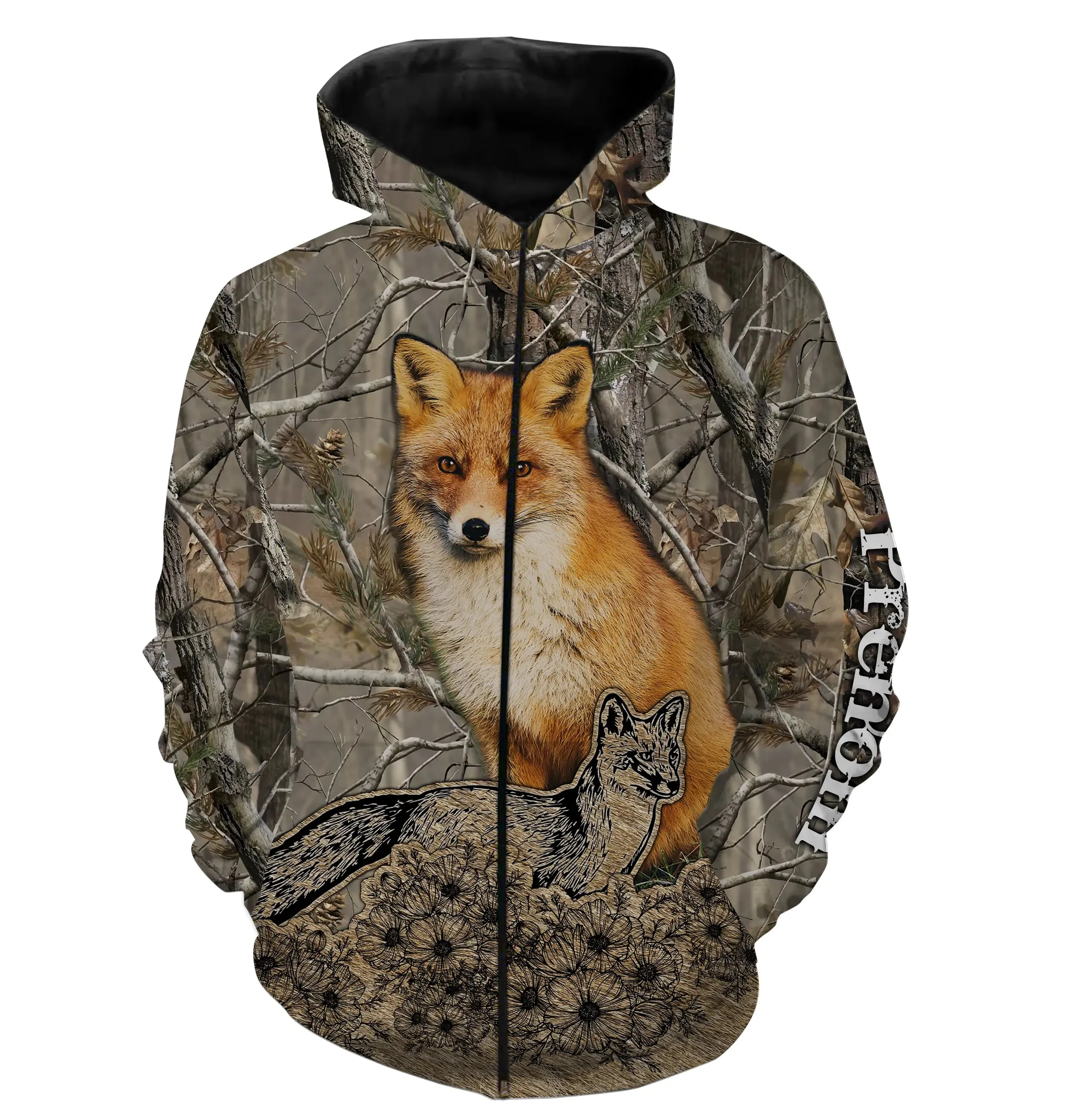 T-shirt, Sweat Camouflage Chasse Au Renard, Cadeau Personnalisé Chasseur - CT12112236