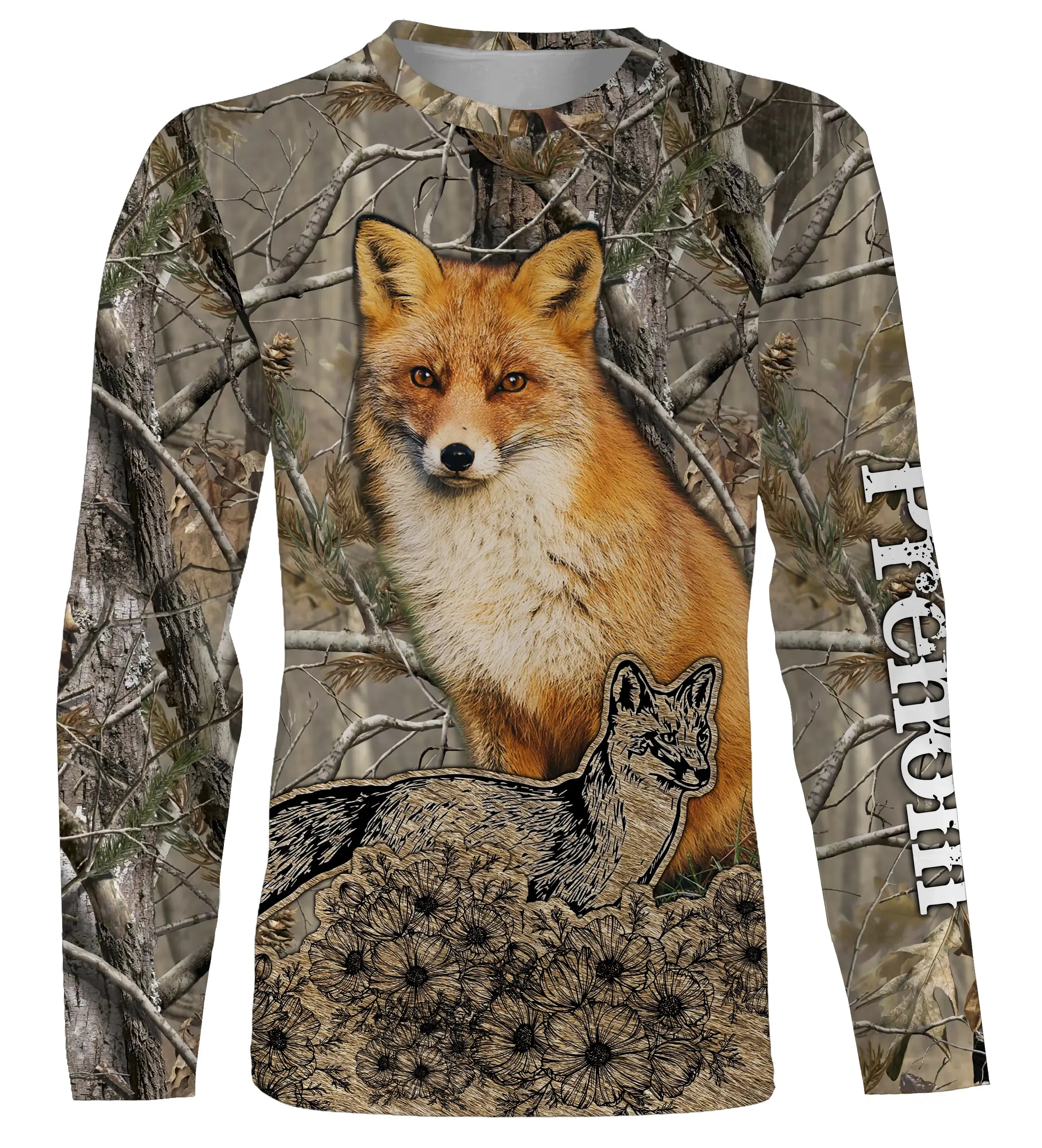 T-shirt, Sweat Camouflage Chasse Au Renard, Cadeau Personnalisé Chasseur - CT12112236