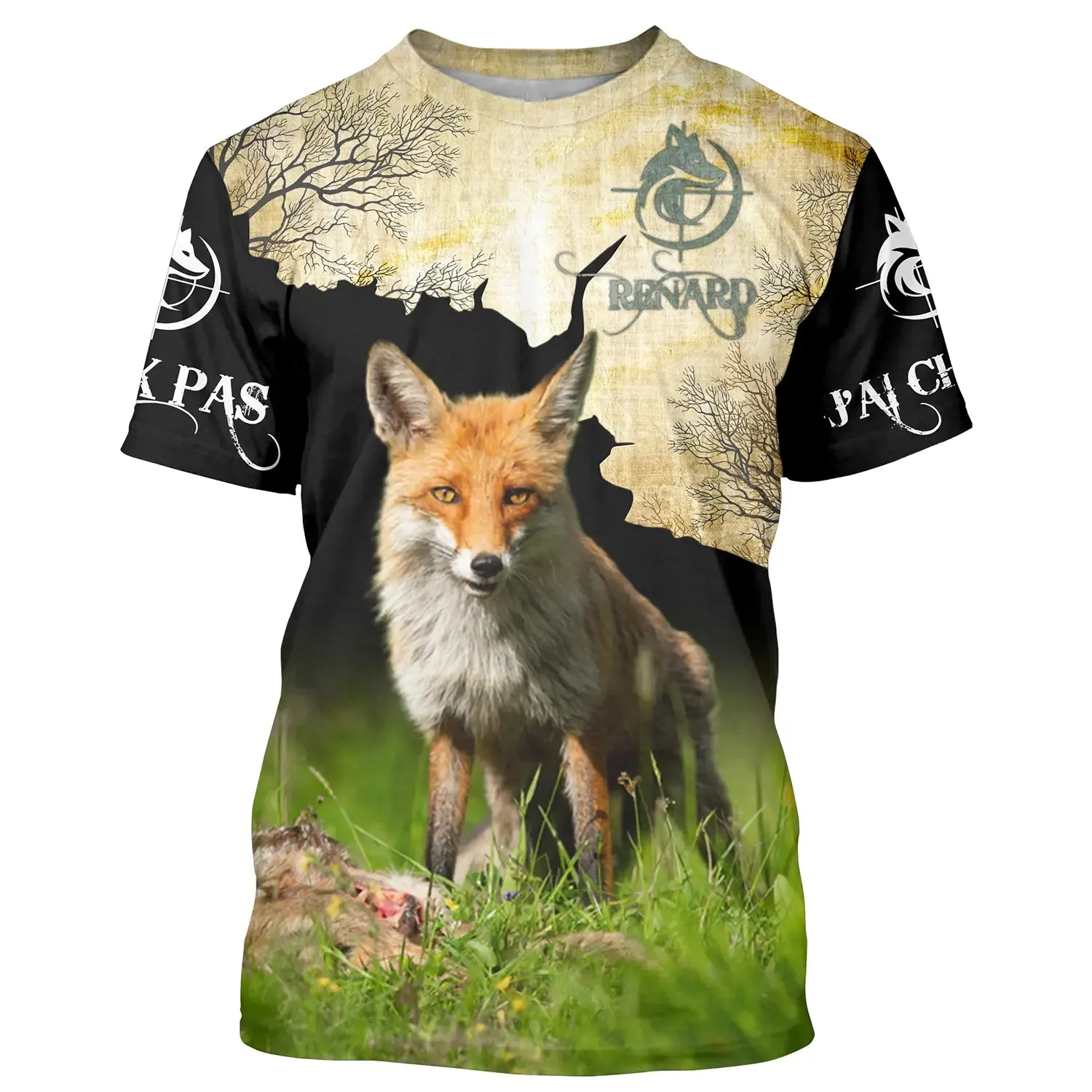 T-shirt, Sweat Chasse Au Renard, Camouflage Chasseur J'peux Pas J'ai Chasse - CT12112232