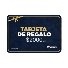 Tarjeta de regalo de $2,000