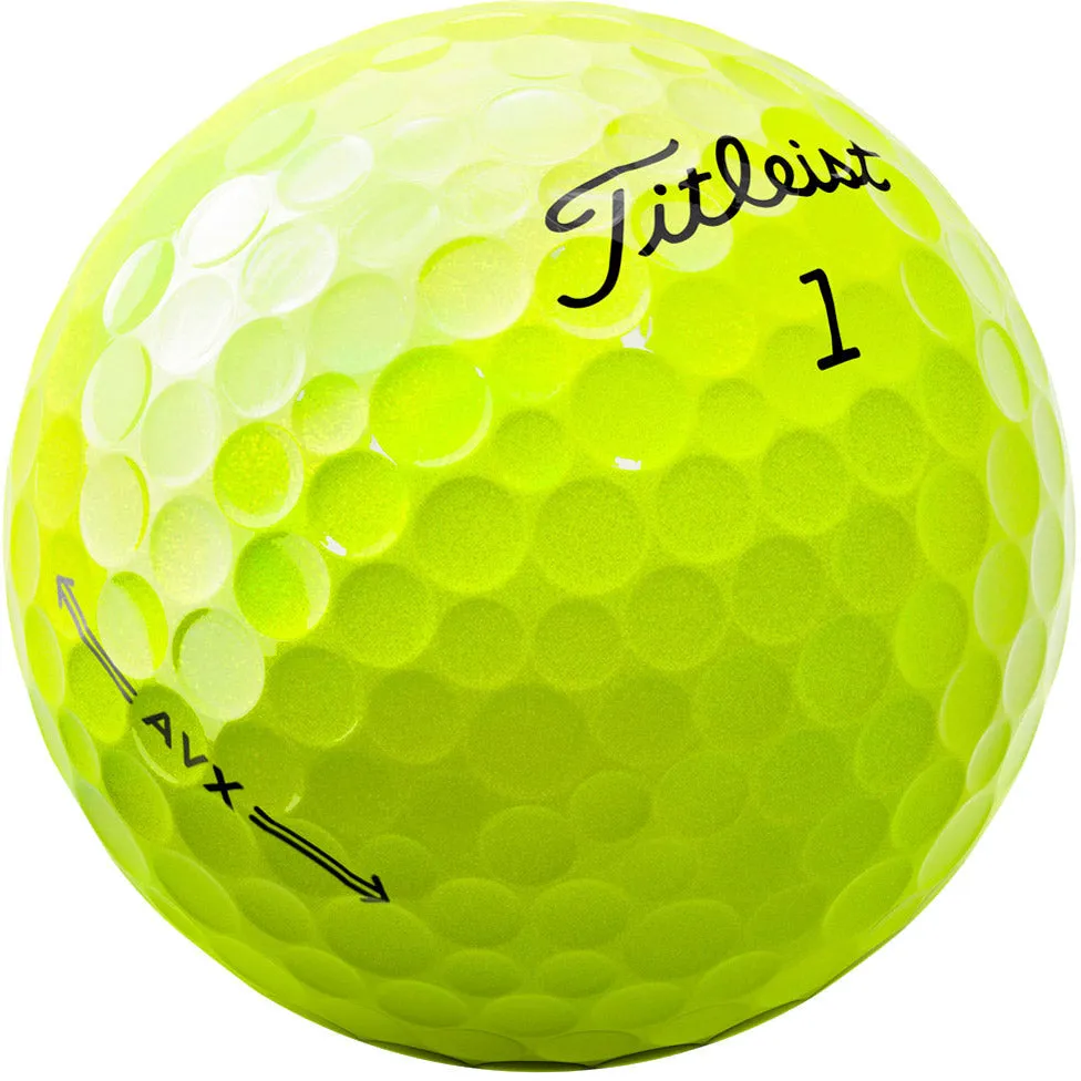 Titleist Balles AVX 2022 jaune (Boite de 12)