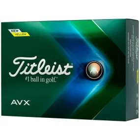 Titleist Balles AVX 2022 jaune (Boite de 12)