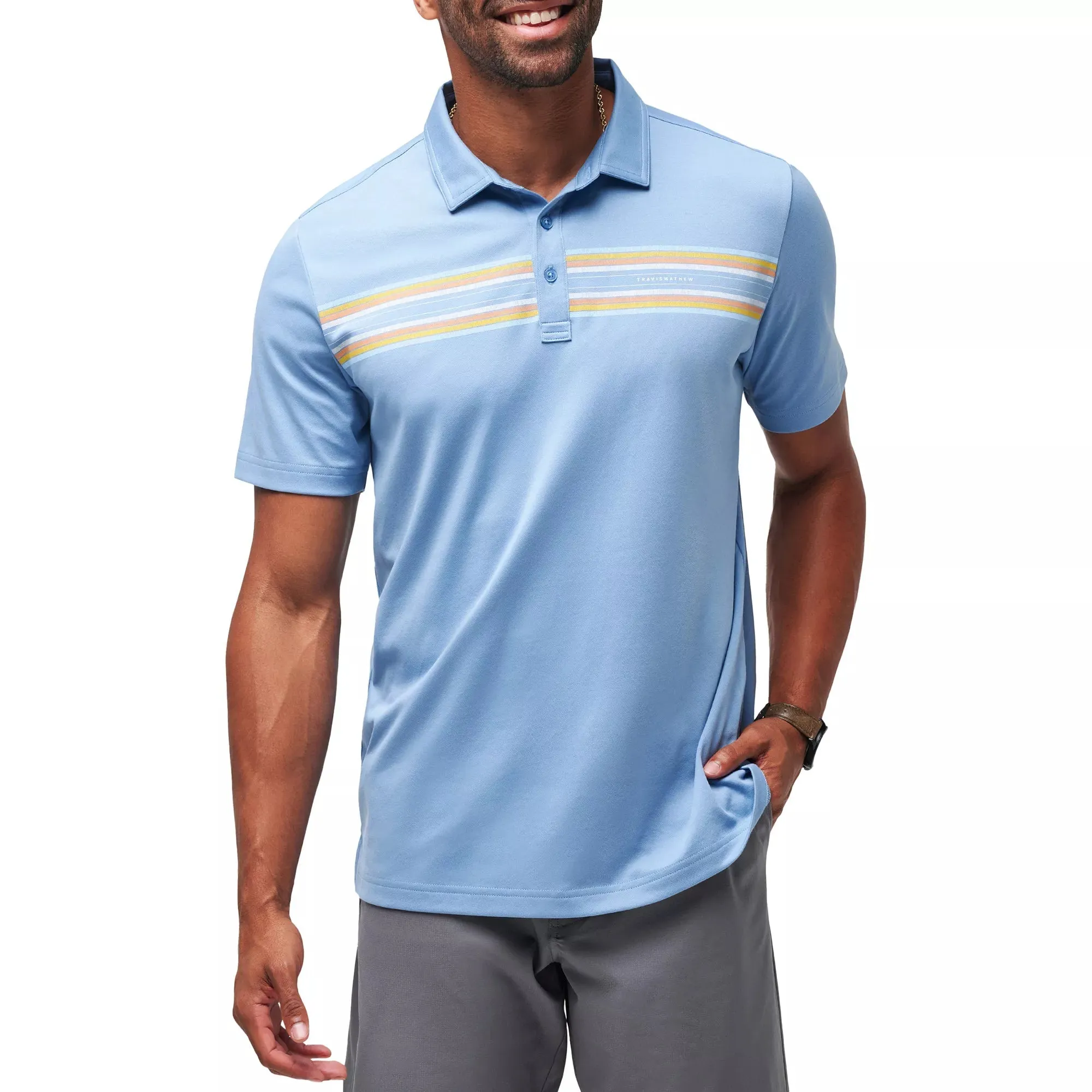 Travis Mathew Coral Beds Polo