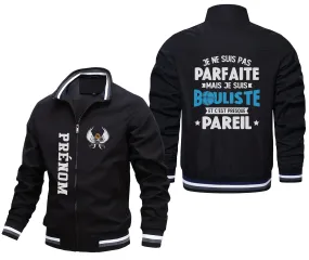 Veste De Pétanque Avec Prénom Et Logo Personnalisés, Je Ne Suis Pas Parfait Mais Je Suis Bouliste - CT06092344