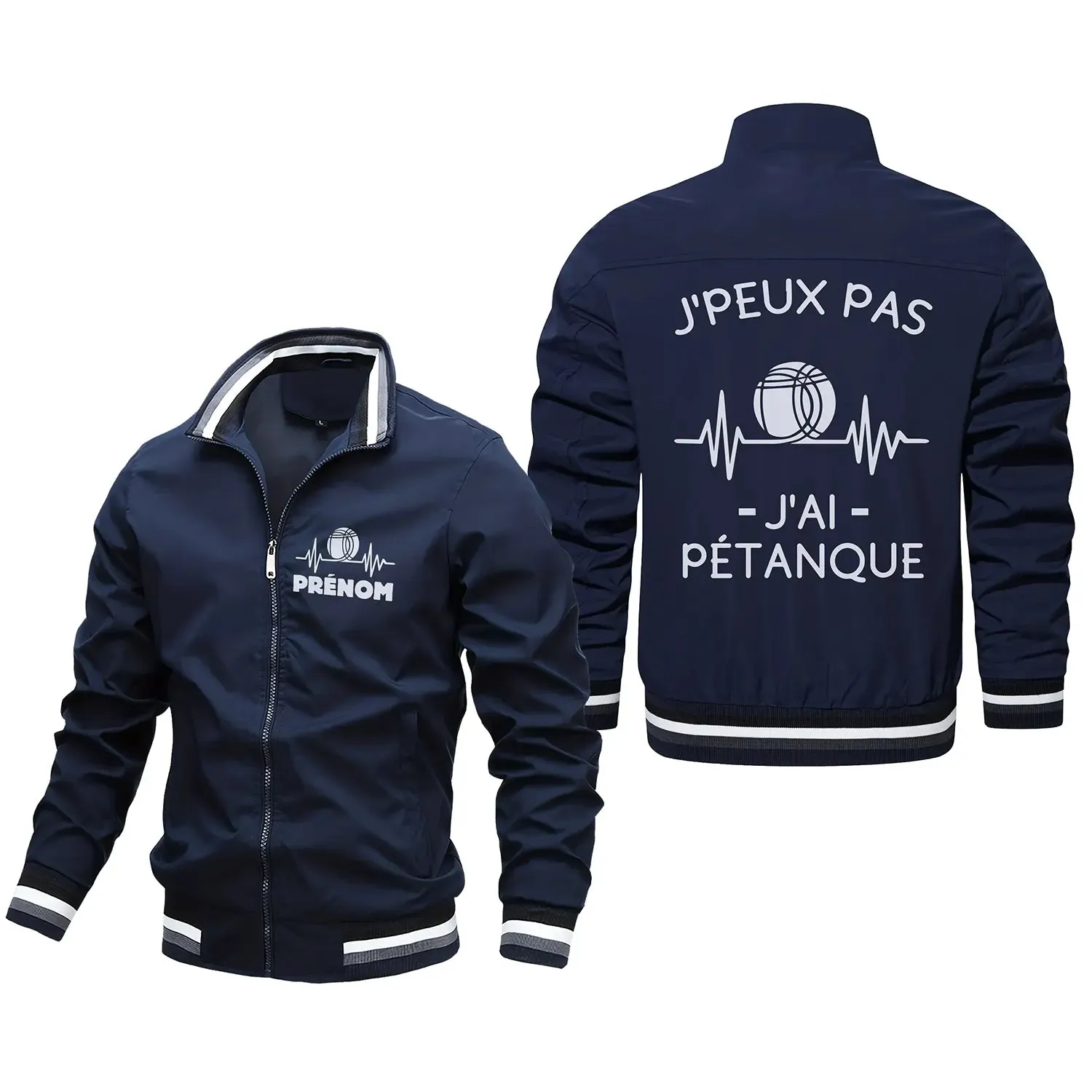 Veste De Pétanque Avec Prénom Et Logo Personnalisés, J'peux Pas J'ai Pétanque, Cadeau Humour Boulistes - CT06092340