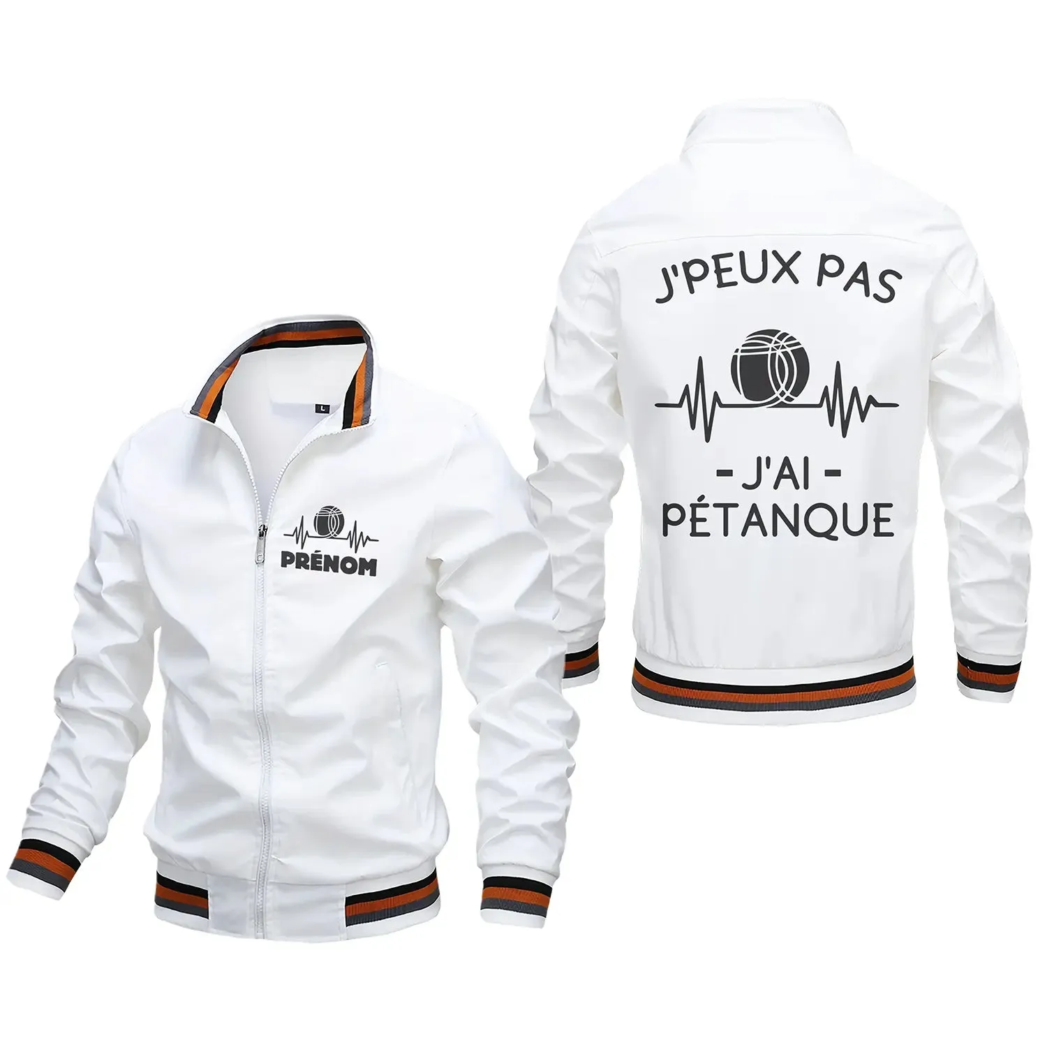 Veste De Pétanque Avec Prénom Et Logo Personnalisés, J'peux Pas J'ai Pétanque, Cadeau Humour Boulistes - CT06092340