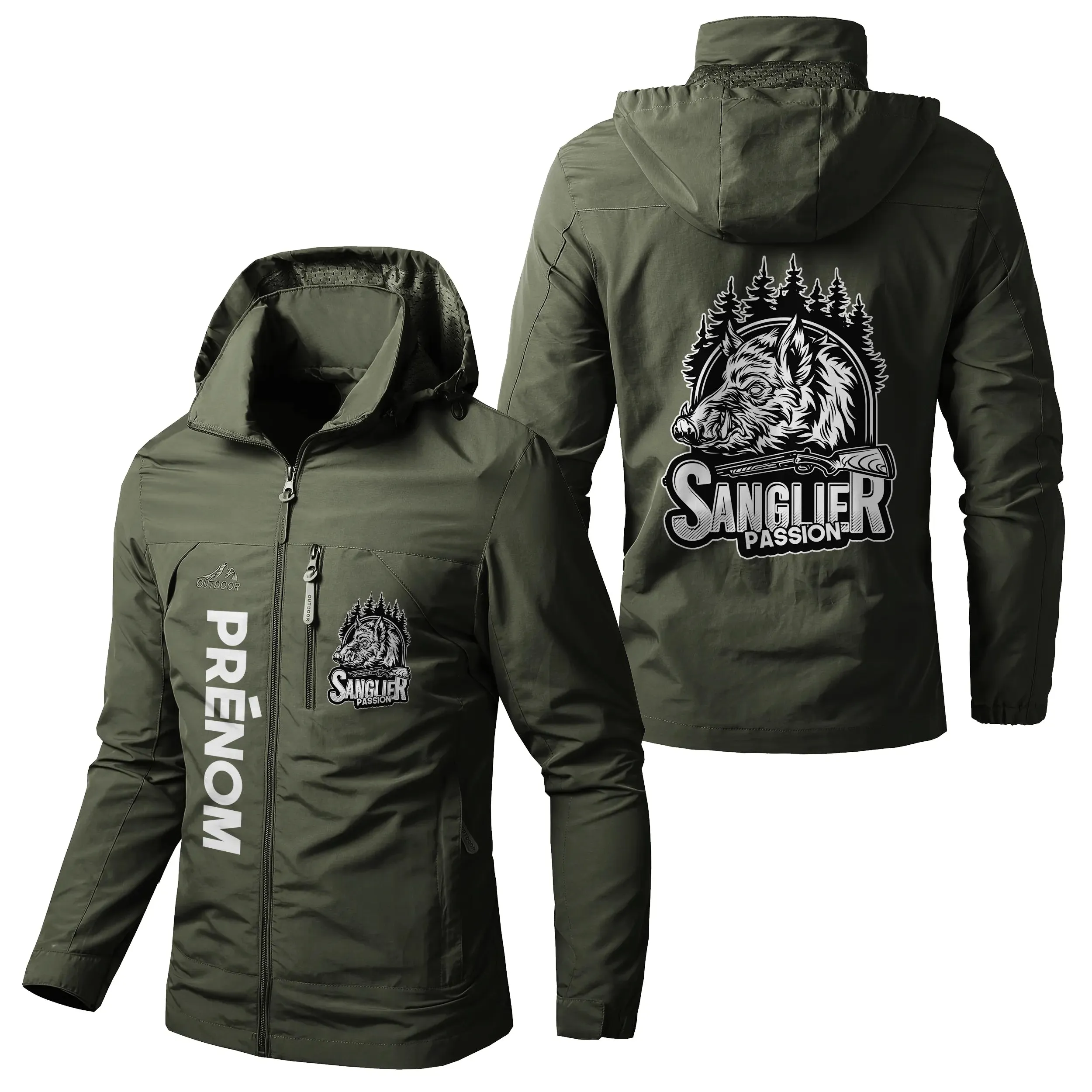 Veste Imperméable Et Coupe-Vent Chasse Au Sanglier, Cadeau Idéal Chasseurs - CT07092354