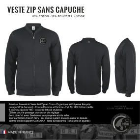 Veste Zip Sans Capuche BRI Strasbourg