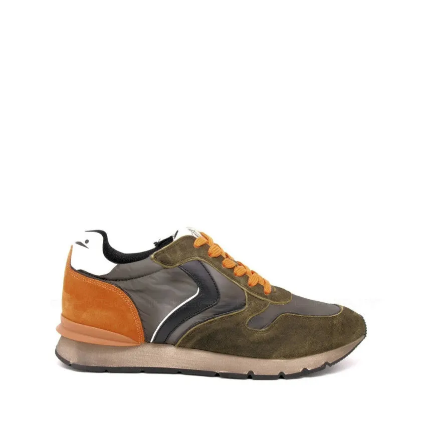 VOILE BLANCHE SNEAKERS 0012012764.01.9114 LIAM RACE MILITARE - ARANCIONE