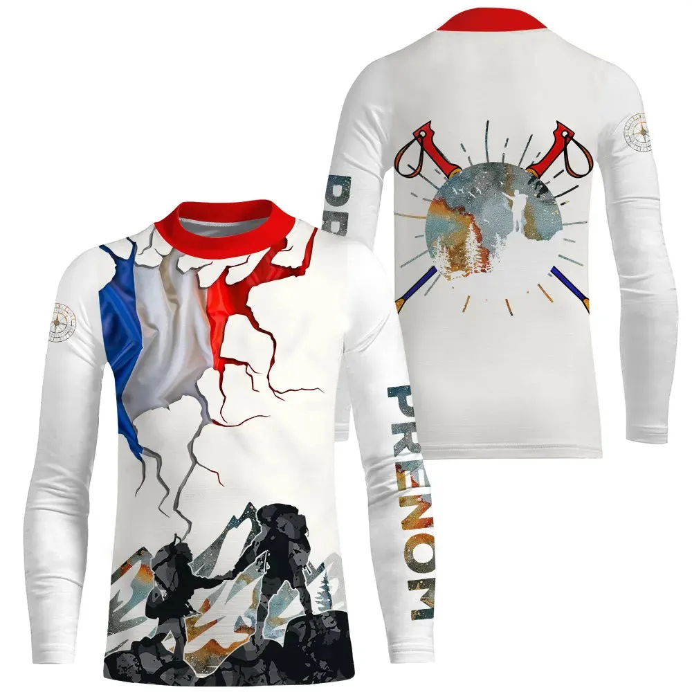 Vêtements De Randonnée, Drapeau France, Aventure Montagne, Cadeau Idéal Pour Randonneur - CT16102359