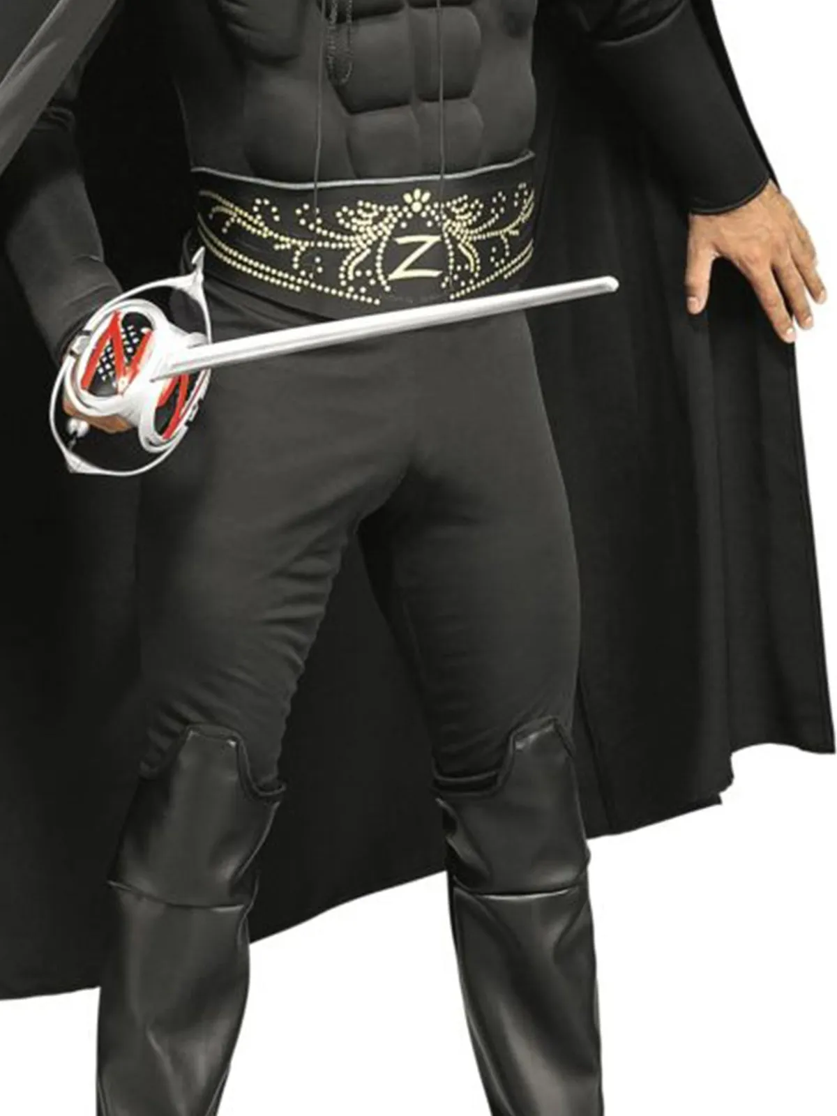 Zorro Deluxe Muscle Chest Costume for Adults - Zorro